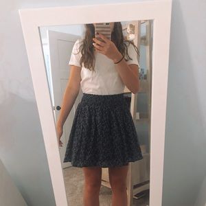 Navy Star Flowy Skirt